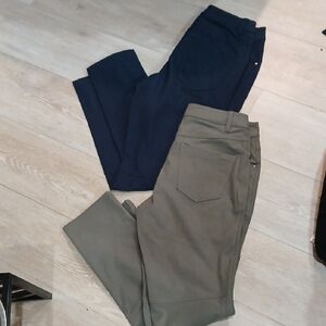 lululemon athletica Men's Blue and Green Chinos